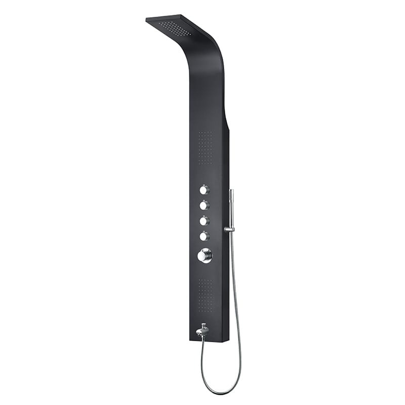 Mariner Black Matt shower panel 7 Mariner Black Matt 1