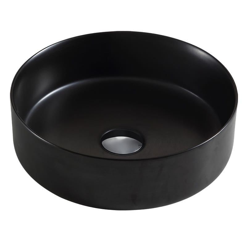 Rose Black Matt basin 13 Rose Black Matt