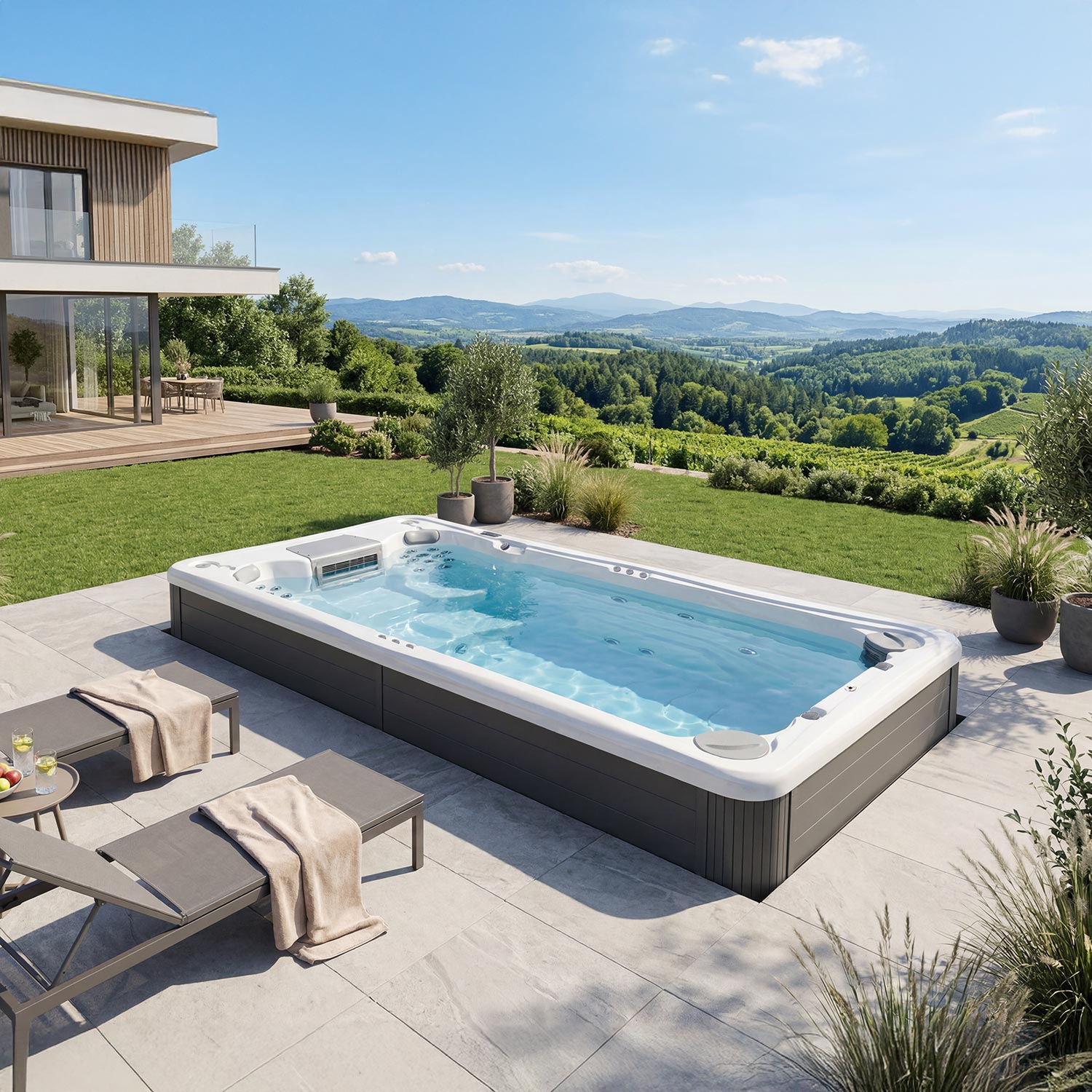 Swim spa Danube W-flow